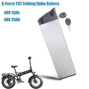 G-Force T42 접이식 전기자전거 교체 배터리 48V 15Ah 20Ah 960Wh 내장형 팻 타이어