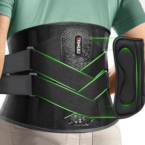 바이오닉 서포트 시스템과 요추 패드, 남녀용 8배 조절 가능한 지지 벨트, 인체공학적 디자인 및 부드러운 통기성 메쉬 디자인, 허리 디스크, 스키아티카용으로 를 위한 ZINUU 백 브레이스