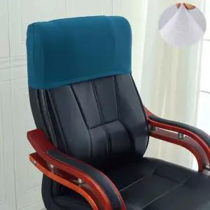 덮개 블루 천갈이 머리 사무용 리폼 등받이 의자커버 커버