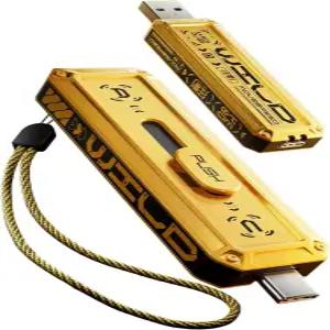 이동 속도 1TB 외장 SSD 1000MB /s 읽기 쓰기 듀얼 포트가 있는 USB 3.2 Gen2+USB C 플래시 드라이브