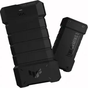 ASUS TUF 게이밍 A2- USB-C 3.2세대 2x2 휴대용 SSD 인클로저 듀얼 M.2 NVMe PCIe 및 SATA MIL-STD-810H