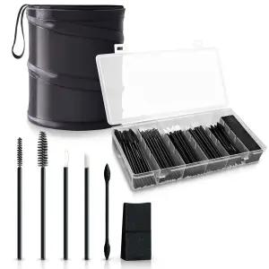 주걱 립 어플리케이터 라이너 브러시 스펀지 브로우 마스카라 브러시가 포함된 OrKo 일회용 메이크업