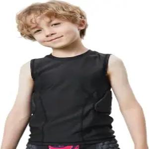 청소년용 스톤키스 축구 갈비뼈 보호 조끼 남녀 공용 라크로스 패딩 압축 셔츠