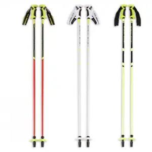 스키폴대 길이 조절 텔레스코픽 확장형 합금 스틱 남녀공용 형광 화이트 스키장 폴