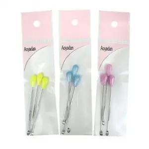 기 핀셋 귀지제거 귀이개 세트 내시경 귀청소 칼라 귀파개 귀후비개 3p led