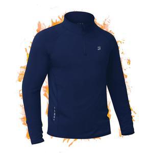 [포르르] 로드박스 남성 쿼터 지퍼 보온 풀오버, 플리스 안감 운동 골프 스웨트셔츠, 긴팔 겨울 러닝 셔츠