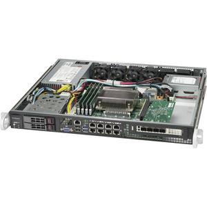 Supermicro SuperChassis 513BTQC-350B 서버 케이스 - 랙 마운트 가능 검은색 1U 베이 2개 팬 1.57 x 4개 설치 350W 1개 전원 공급 장치 EATX 메인보드 지원 6개