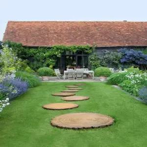 정원 디딤석 나무무늬 야외 마당 카페 화단 모조 원형