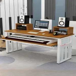 데스크 키보드책상 미디책상 음악 책상 작곡 작업 키보드