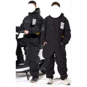 프리미엄 겨울 방한복 일체형 근무복 배달대행 정비 작업 블랙 L 원피스 스타일