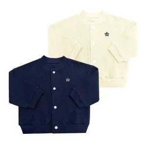 [그린베베] 영유아 봄가을용 스타 와플 점퍼/아기옷/가디건/점퍼/실내복/외출복/간절기/KC인증/국내생산