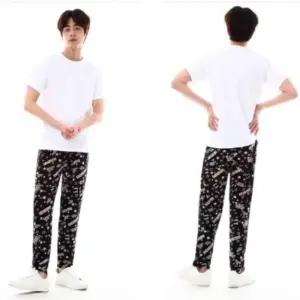 남성홈웨어 아이스 면잠옷바지 남성 바지 쿨바지 남자잠옷바지9부