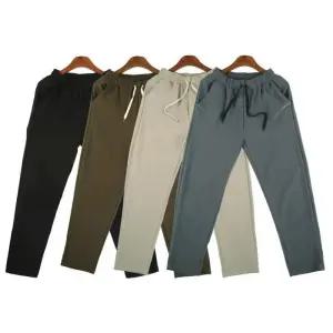 조절끈 남자스판바지 밴드바지 세미바지 스판바지 팬츠 남성스판바지 허리