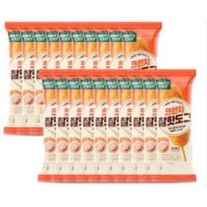 올바르고 반듯한 크런치 찰핫도그 75g x 20개 에어프라이어 어린이간식
