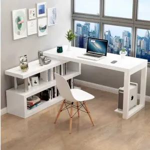 ㄱ자책상L자 코너 테이블 게이밍 라이트 월넛