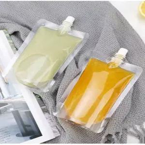 음료포장 스탠드지퍼백 주스 밀크티 보관 일회용 파우치 주방 소스백 다용도 용기