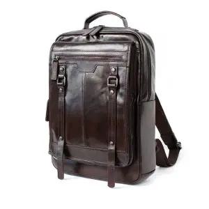 빈티지 백팩 가죽 비즈니스 패션 가방 브라운