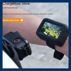 DJI호환 Osmo Nano 용 실리콘 손목 스트랩 보호 케이스 조정 가능 가방 액세서리 Na I4Y3 안티 스크래치 커
