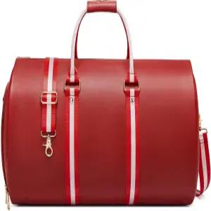 여행용 가죽 의류 가방 여성용 더플 가방에 컨버터블 캐리 2 in 1 방수 접이식 여행복 어깨끈 위켄더 신발