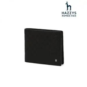 헤지스ACC HJWA6E831BK 블랙 로고패턴 소가죽 남성 반지갑22426063512094555