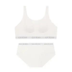 매장정품 게스 GUESS UNDERWEAR 하드 서포트 프리컷 스포츠 브라 팬티 세트 - 화이트 GEWBR515WH_PT515WH 9