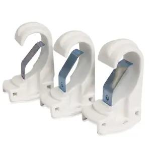 라이프 커튼브라켓(화이트25mm) K347 커튼걸이 커튼봉 커튼브라켓 커텐브라켓