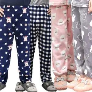 3몰 남자 여자 수면바지 극세사 잠옷바지 홈웨어 수면잠옷 겨울잠옷 밍크