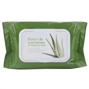 식물성 오일 메이크업 제거 알로에 클렌징티슈 60매 식물성 오일 메이크업