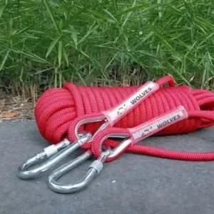 철패드적용 WROPE13 울브스 18미터 버클형로프 RED 안전용품 밧줄 다용도 캠핑용품 등산로프