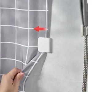 무타공 가림막 암막 커튼 고정 후크 2P 커텐집게 패브릭집게 밀착클립