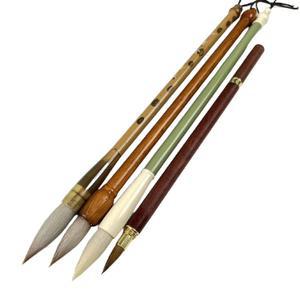 채색붓 서예붓 민화붓 양문붓 인장 도구 캘리그래피 촌심재 강울타리 4개 동양화 4개세트