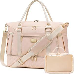 [미국배송] 와이타스 짐 더플백 - 신발 수납공간과 젖은 포켓이 있는 여성 여행용 위켄더 대형 캐리온