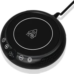 커피 머그 워머 화이트 엘리펀트 선물 책상용 전기 컵 캔들 플레이트 8-템프 설정 및 1-12시간 타이머 여성