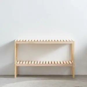 [하프클럽/]원목 2단 선반 미송 디자인 가구 정리 수납 홈인테리어 800