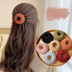 만두핀 곱창 똥머리 헤어 집게핀 ROOT9556