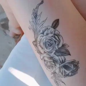 헤나 타투 장미 스티커 (WFKAZWK)