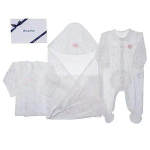 갤러리아 (압소바말띠출산축하신생아저고리)꽃토끼뱀부배냇저고리+속싸개
