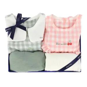 갤러리아 (26신상,쌍둥이,백일,돌,예쁜아기옷)미료상하2벌세트(A11-23003)