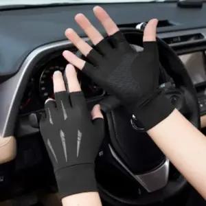 와일드 남성 스포츠 반장갑(그레이) 싸이클 논슬립 스포츠장갑