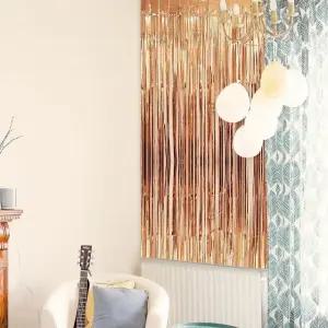 반짝이 파티 코랄 커튼 (WFKBJXG)
