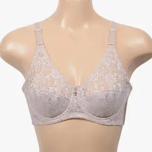 럭센스 여성 노몰드 와이어 C컵 브라 장미 브레이지어 브래지어 빅브라