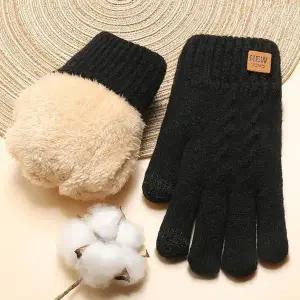 [하프클럽/]남녀공용 겨울장갑 꽈배기장갑 방한 니트 기모장갑