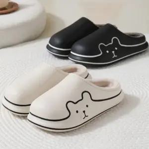 겨울 슬리퍼 털 신발 방한 보온 방수 편한 곰돌이 (WFKBS19)