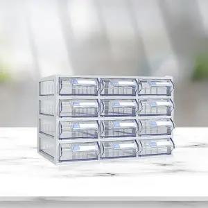 [하프클럽/]스마트 정리함 가로3칸 세로4칸 악세사리 수납함 소품