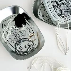 [하프클럽/]레트로 스타일 악세사리 보관함 주얼리 트레이 반지 목걸이 귀