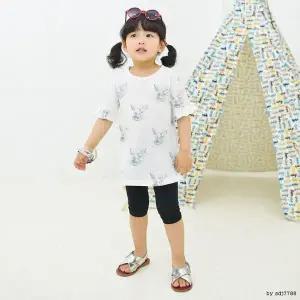 [하프클럽/]삽엔 베이직 면 코튼 5부 7부 레깅스 쫄바지 주니어 여아