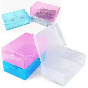 [하프클럽/]접이식 투명 박스 5개 보관케이스 수납 포장상자