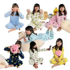 밍크 극세사 짱구잠옷 파자마 상하세트 실내복 아동내
