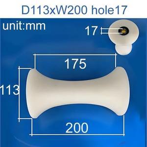 U자형 홈 나일론 풀리 플라스틱 롤러 슬라이딩 도어 트랙 가이드 휠 이중 베어링 리프팅 전원 케이블 릴리