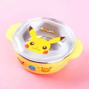 JW 포켓몬 논슬립 뚜껑 스텐 대접 노랑 옐로우 WCC4AFE